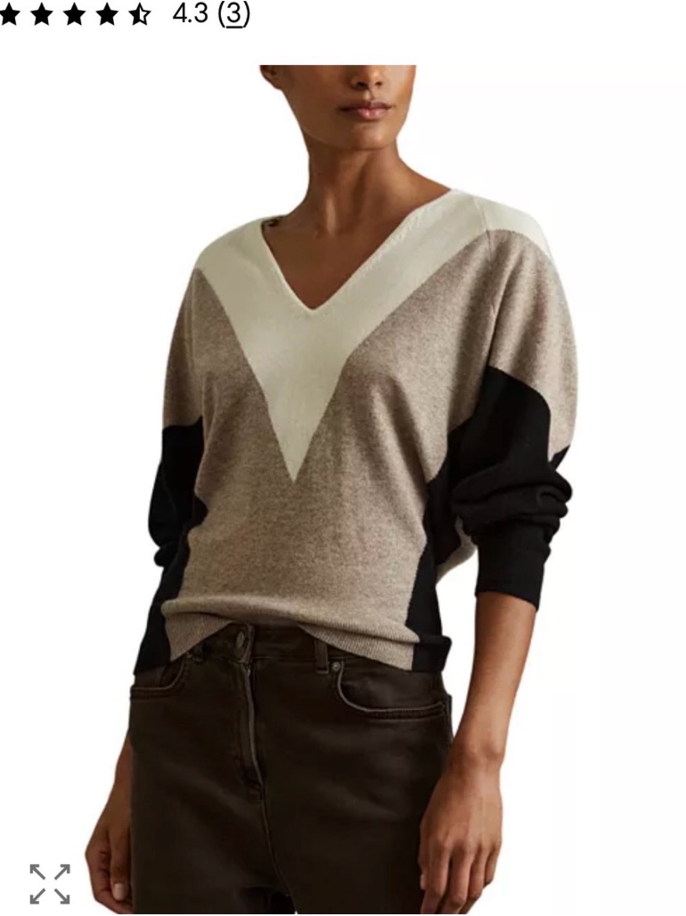 Reiss Esme V Neck Sweater